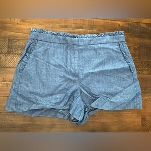 J.Crew‎ Ruffle Denim Shorts size 10